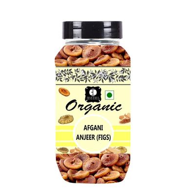 EDZZEL Organic Afgani Anjeer (Figs) Traditional Premium Quality Hygienically Packed | Vegan | Gluten Friendly | NON-GMO | Indian Origin - 250 gm