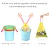 FOMIYES Trash Bags with Drawstring Rubbish Bags Drawstring Garbage Bags, Yellow view 2