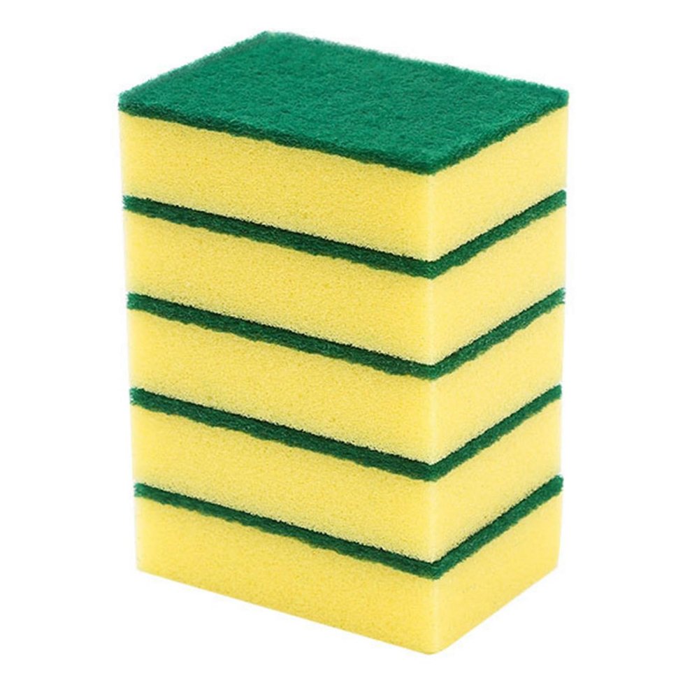 10PCS Dish Sponge, Double Face Kitchen Sponges Convenient Cleaning Sponges Dish Scrubber Sponge with Scouring Pad for Kitchen Bathroom