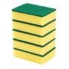 10PCS Dish Sponge, Double Face Kitchen Sponges Convenient Cleaning Sponges Dish Scrubber Sponge with Scouring Pad for Kitchen Bathroom view 1