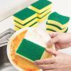 10PCS Dish Sponge, Double Face Kitchen Sponges Convenient Cleaning Sponges Dish Scrubber Sponge with Scouring Pad for Kitchen Bathroom view 3