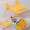 YOODODO Wall Mount Fold Up Shower Chair, for Adults Elderly Pregnant Woman Disabled Shower Bench Folding Shower Stool Shower Chair (Color : Yellow, Size : 35 * 42CM) view 3