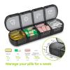 SNIME Pill Dispenser Pill Organizer, Detachable Travel Pill Planner, Portable Airtight Pill Container, BPA Free Daily Medicine Case, Easy Fill (Size : 28 Compartments) view 2