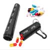 SNIME Pill Dispenser Pill Holder, Portable Pill Box Keychain, Travel Pill Tube,Waterproof Aluminum Alloy 7 Days Medicine Organizer (Color : Pack of 3) view 3