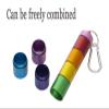 SNIME Pill Dispenser Pill Holder, Portable Pill Box Keychain, Travel Pill Tube,Waterproof Aluminum Alloy 7 Days Medicine Organizer (Color : Pack of 3) view 4