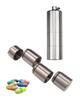 SNIME Pill Dispenser Keychain Pill Holder Titanium,3 Section Waterproof Pill Container, EDC Pill Bottle, Emergency Pill Box view 1