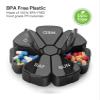 SNIME Pill Dispenser Pill Holder, Am/Pm Weekly Pill Organizer Travel, BPA Free Day Night Pill Carrier for Daily Home Outdoors (Size : 7 grids) view 3