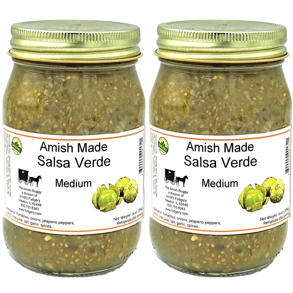 Arndts Fudgery Amish Made Salsa 2-16 oz. Jars (Salsa Verde)