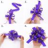 6 Pieces Gift Wrap Ribbon Pull Bows (6" Wide); Easy and Fast Gift Wrapping Accessory for Christmas Gifts, Bows, Baskets, Wine Bottles Decoration, Gift Wrapping and Decoration Present (Purple) view 3