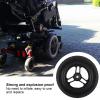 10x2 Electric Wheelchair Caster Wheels Polyurethane 6001 Bearing Hole 12mm, No Inflation with Accurate Manufacturing Process for Electric Wheelchairs view 4