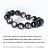 Crystal Bracelet,Black Obsidian Bracelet , Piyao Bracelet Natural Golden Obsidian Black Obsidian Amulet Bracelet Ward Off Evil Spirits for Men Metaphysical Jewelry,beads,12mm ( Color : Beads_8mm ) view 2