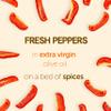 Gusta Pepper Compote in Olive Oil on a Bed of Spices - Made in Italy - Organic Bell Peppers Glass Jar with Extra Virgin Olive Oil - Non-GMO, All Natural - Perfect Snack - 9.88oz Glass Jar view 3