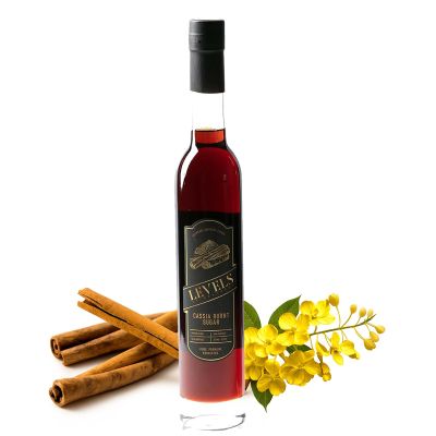 Cassia Cinnamon Burnt Sugar Simple Syrup for Cocktails All-Natural, Vegan, Kosher & Gluten-Free Perfect for Old Fashioneds Mix, Whiskey (12 fl OZ, Cinnamon)