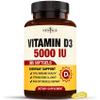 NEW AGE Vitamin D3 5000 IU 125mcg Softgels - Support Immune Support, Strong Bone Health - Non-GMO, Gluten-Free, Dairy-Free,1 Year Supply (360 Softgels (Pack of 1)) view 1