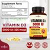 NEW AGE Vitamin D3 5000 IU 125mcg Softgels - Support Immune Support, Strong Bone Health - Non-GMO, Gluten-Free, Dairy-Free,1 Year Supply (360 Softgels (Pack of 1)) view 2