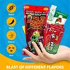Chamoy Pickle Kit by CHRONOS 9 Piece Kit includes Alamo Big Tex Chamoy pickle, Skwinkles Watermelon Flavor, Lucas Gusano (tamarind), Lucas Polvos (chamoy), Tajin Packet, Fruit Roll Up, Tamarind Pulp Candy, Takis Fuego and Chronos Magnet view 3