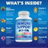 8 in 1 Immune Support Booster Supplement with Echinacea, Vitamin C and Zinc 50mg, Vitamin D 5000 IU, Turmeric Curcumin & Ginger, B6, Elderberry (8 in 1 Capsules (Pack of 5)) view 2