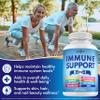 8 in 1 Immune Support Booster Supplement with Echinacea, Vitamin C and Zinc 50mg, Vitamin D 5000 IU, Turmeric Curcumin & Ginger, B6, Elderberry (8 in 1 Capsules (Pack of 5)) view 3