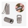 SNIME Pill Dispenser Mini Pill Fob Keychain, Portable Survival Waterproof Pill Container, Outdoor Travel Daily Pocket Pill Case, 2pcs view 4