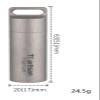 Pill Dispenser Titanium Pill Holder Keychain,Waterproof Travel Portable Pill Container Cases,Outdoor EDC Emergency Medicine Storage (Size : Style 8) view 2