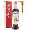 Amoretti - Premium Lingonberry Syrup, 94 Servings Per Bottle (750 ml), with Pump for Flavoring Coffees, Cocktails, and other Beverages, Gluten Free, GMO/GEO Free, Preservative Free view 1