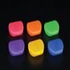 AmeriCan Goods Tropical Color Retainer Box Denture Bath Mouth Guard Case Air Vent Holes Orthodontic Storage Container Multicolor Boxes (6) view 4