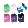AmeriCan Goods 6/Pk Euro Denture Care Bath Box Case with 6/Pk Mini Denture Brushes Denture Retainer Bath Cases with Rinsing Basket & Brushes view 3