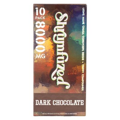 Shrumfuzed Proprietary Nootropic Gummy 8000mg - Lion's Mane, Reishi, Chaga, and Cordycep Nootropic Tripee Mushroom Blend (10, Dark Chocolate)