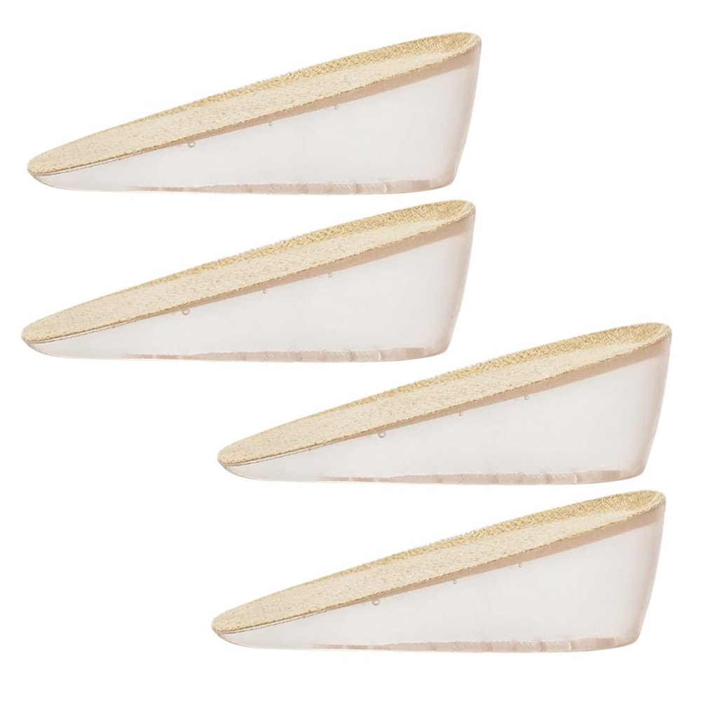 Beaupretty 2pairs Heightening Insoles for Men Invisible Gel Pads for Increased Comfort and Confidence Sweat Absorption Non-Slip Design Washable Cushion Inserts for Day Use