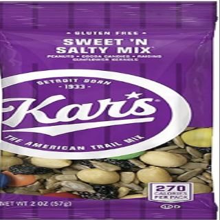 Kars Nuts Original Sweet N Salty Trail Mix, 2 oz Individual Snack Packs Bulk Pack of 72
