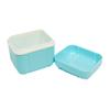AmeriCan Goods 6/Pk Premium Euro Pastel Denture Care Bath Box Case with 6/Pk Mini Denture Brushes Denture Retainer Bath Cases with Rinsing Basket & Brushes view 4