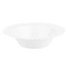 EcoQuality 12 oz White Plastic Round Bowls with White Beaded Rim - Disposable Plastic Soup Bowls, Heavy Duty Plastic Salad Bowls, Dessert Bowl for Baby Showers, Weddings, Birthday Party (40) view 1