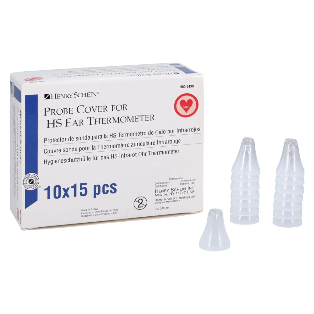 Henry Schein Ear Thermometer Disposable Probe Cover- 150/BX (Cover Only, Thermometer not Included)