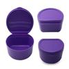 AmeriCan Goods 6/Pk Premium Curve Denture Bath Box with 6/Pk Mini Denture Brushes Clean & Care Denture Bath Case Cup with Brushes view 4