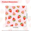 25Pcs Strawberry Napkins, Strawberry Birthday Party Decoration,6.76.7 Inch Disposable Summer Fruit Paper Napkin Pink Cocktail Dinner Napkins for Wedding Baby Shower Birthday Party Supplies view 2