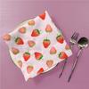 25Pcs Strawberry Napkins, Strawberry Birthday Party Decoration,6.76.7 Inch Disposable Summer Fruit Paper Napkin Pink Cocktail Dinner Napkins for Wedding Baby Shower Birthday Party Supplies view 4