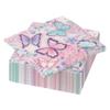 20 Pieces Butterfly Napkins 6.7x6.7 Purple Butterfly and Flower Guest Towels, Disposable Decorative Paper Dinner Napkins for Spring Summer Butterfly Birthday Wedding Holiday Party Tableware Decor view 1