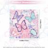 20 Pieces Butterfly Napkins 6.7x6.7 Purple Butterfly and Flower Guest Towels, Disposable Decorative Paper Dinner Napkins for Spring Summer Butterfly Birthday Wedding Holiday Party Tableware Decor view 2