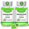 Zetelixia 2 Pack Organic Valerian Root Gummies, Herbal Supplement for Relaxation & Mood Support, Sleep Gummies Without Melatonin for Adults, Vegan, Non-GMO, Apple Flavor, 120 Count view 1