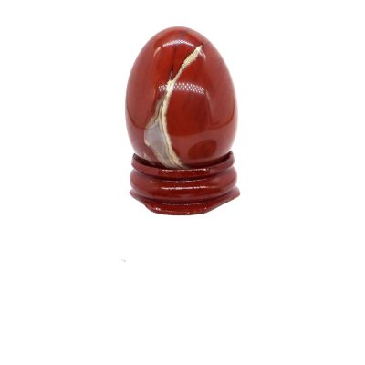 KAKAYE 30x40mm Yoni Egg Crystal Stone Natural Kegel Exercise Jade Egg Tightening Crystal Balls Nephrite Jade Yoni Egg(Red Jasper,1PC)