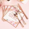 175 PCS Baby Shower Decorations for Girl, Floral Baby Shower Plates and Cups and Napkins Sets Serve 25, It's a Girl Plates Set for Baby Girl Gender Reveal Birthday Party Decorations view 4