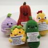 BIUBABIU Emotional Support Pickle, Emotional Support Plush, Emotional Support Chickies, Emotional Support Fruit (H-Lemon) view 2