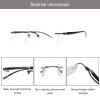 LAMBBAA Accessories Reading Glasses Women Men Small Face Computer fashion Lightweight Retro framed Frames(black,+2.75Magnification) view 2
