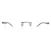 LAMBBAA Accessories Reading Glasses Women Men Small Face Computer fashion Lightweight Retro framed Frames(grey,+4.50Magnification) view 1