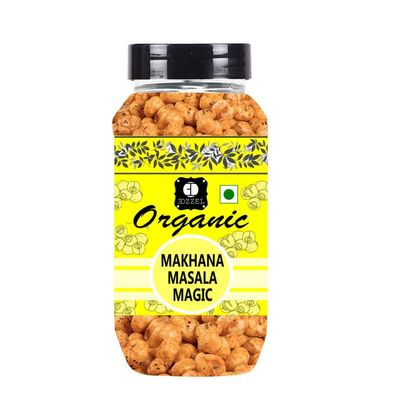 EDZZEL Organic Roasted Makhana Masala Magic Traditional Premium Quality Hygienically Packed | Vegan | Gluten Friendly | NON-GMO | Indian Origin - 100 gm