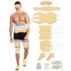 11 PCS Castor Oil Pack Wrap for Men, Castor Oil Wraps for Entire Body Plus Size, Castor Oil Pads Set for Eyes Stomach Knees Legs Feet, Flannel Cotton, Adjustable Straps, Reusable, Machine Washable view 1
