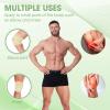 11 PCS Castor Oil Pack Wrap for Men, Castor Oil Wraps for Entire Body Plus Size, Castor Oil Pads Set for Eyes Stomach Knees Legs Feet, Flannel Cotton, Adjustable Straps, Reusable, Machine Washable view 2