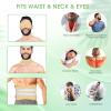 11 PCS Castor Oil Pack Wrap for Men, Castor Oil Wraps for Entire Body Plus Size, Castor Oil Pads Set for Eyes Stomach Knees Legs Feet, Flannel Cotton, Adjustable Straps, Reusable, Machine Washable view 4