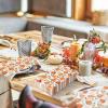 100Pcs Fall Guest Napkin Watercolor Pumpkin Greenery Disposable Paper Napkin Autumn Dinner Hand Napkin for Thanksgiving Harvest Bathroom Supplies, 4.3 x 7.8 inch view 4