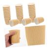 FOMIYES 50pcs Double Paper Cups for Coffee and Disposable Corrugated Cups and Stylish Design for Parties and Events view 3